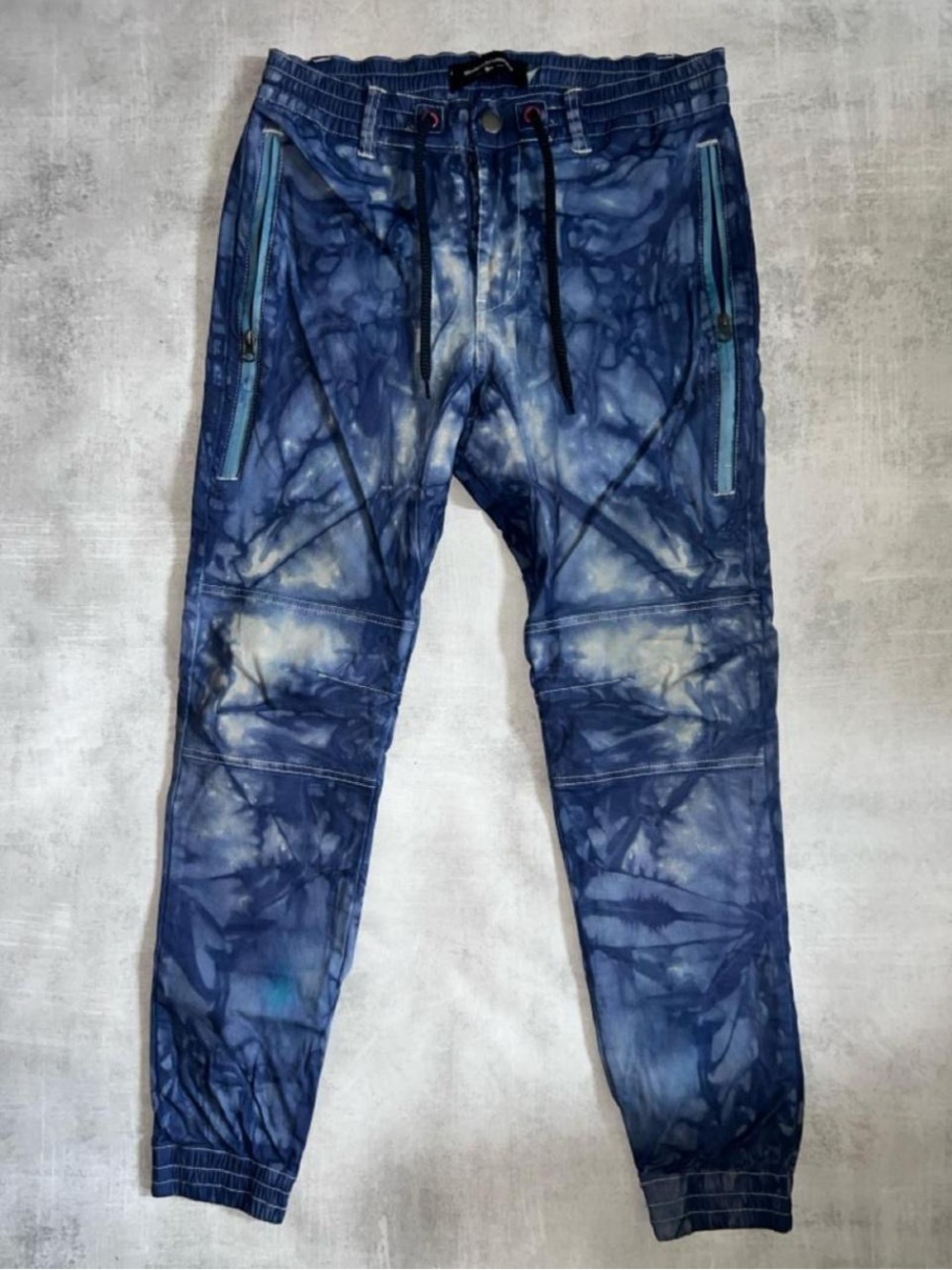 Modern Amusement Men's Navy Tie-Dye Jogger Pants